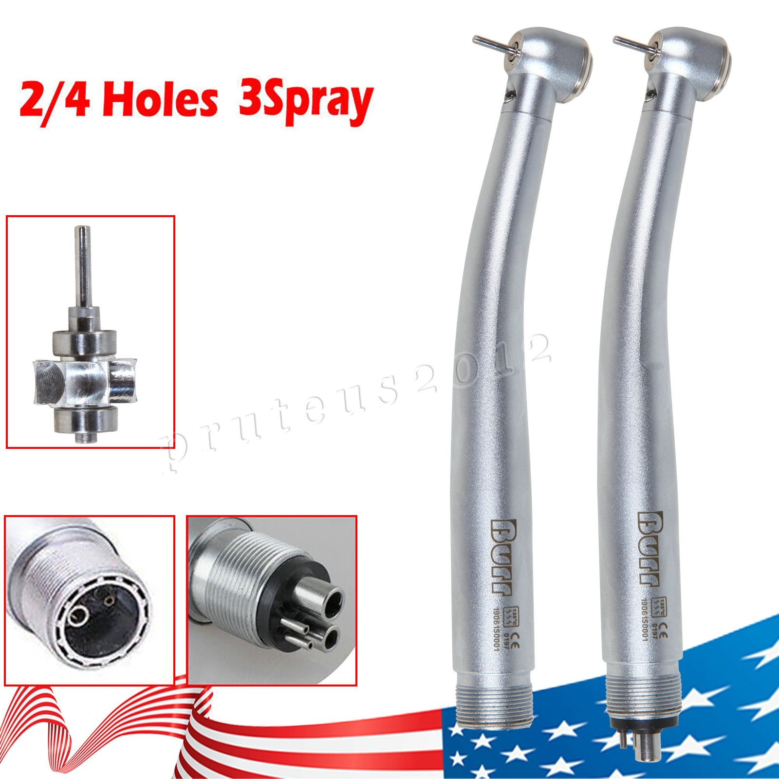 Dental Fiber Optic LED E-generator high speed handpiece 4HOLE/2HOLE NSK Style