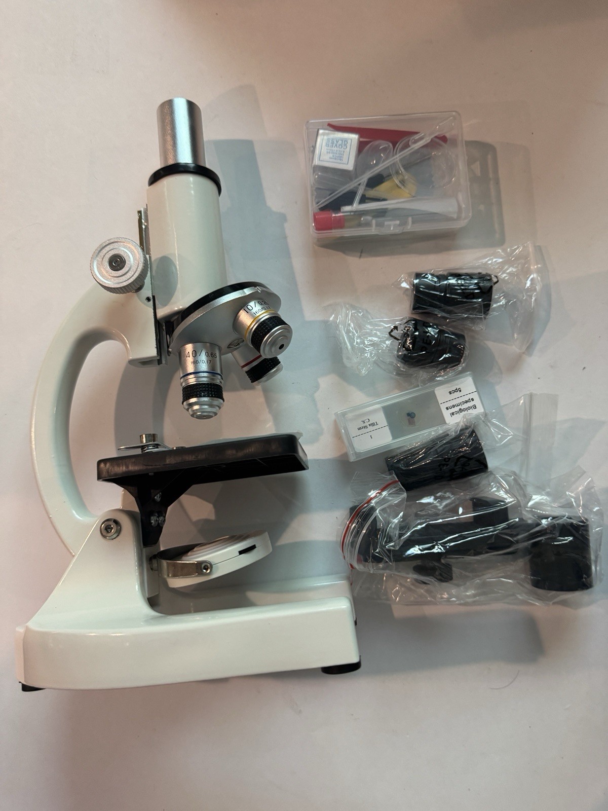 40X-2000X Compound Microscope Kit with Phone Adapter – NEW