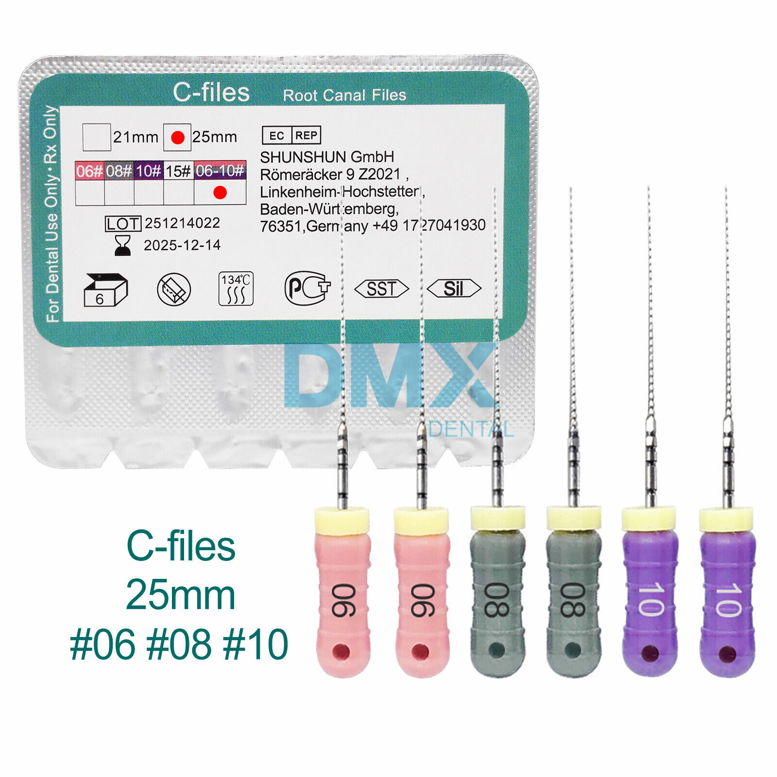Dental Root Canal Files Hand Use Endodontic C File 25mm / K File 21mm 31mm