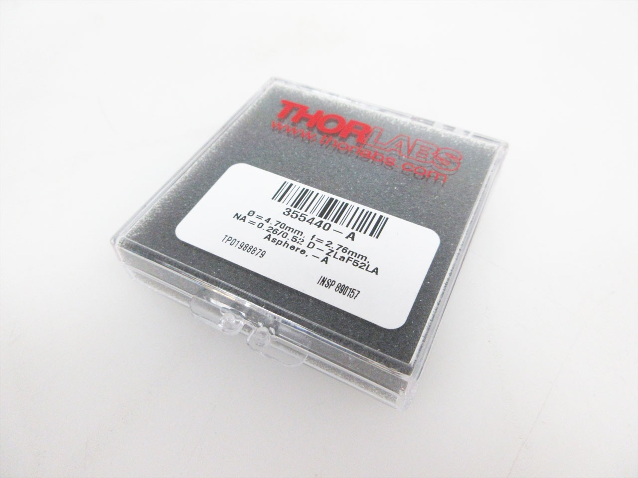 THORLABS 355440-A ASPHERIC LENS 350 – 700 nm AR COATING MOLDED GLASS COLLIMATE