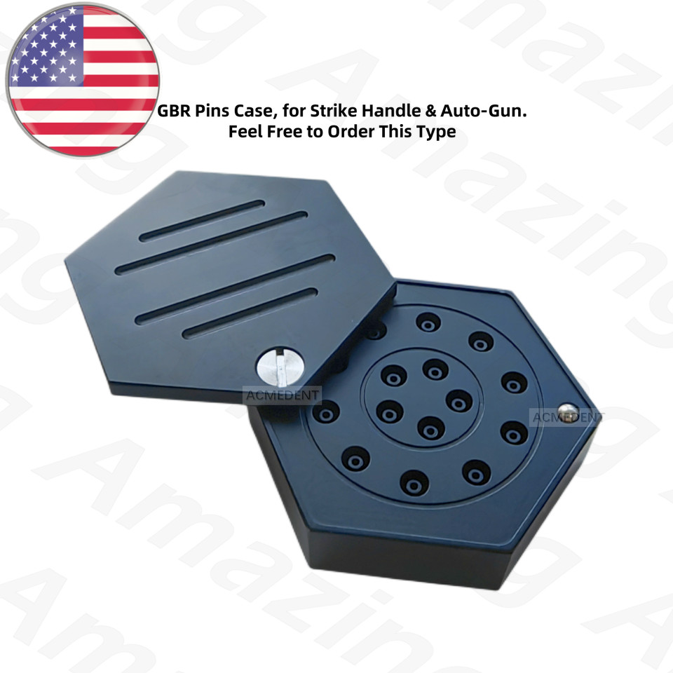 Dental Guide Bone Tacks Cather Titanium Pins Membrane GBR Fixation Pin Hex Case