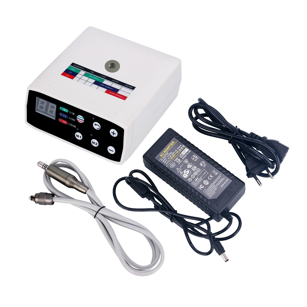 Dental LED Electric Motor W/ Water Supply Fit 16:1/1:5/1:1 Handpiece ISO-E type