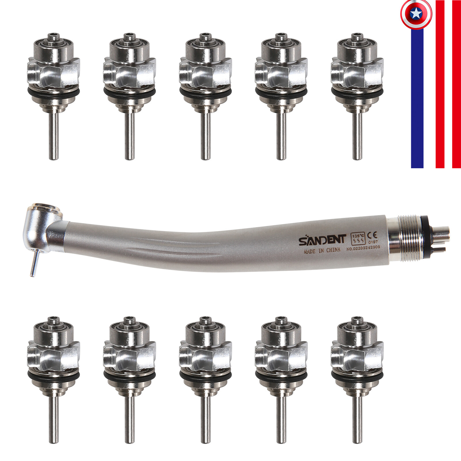 SANDENT Dental High Speed Air Turbine Handpiece Cartridge Rotor Canister STNABT