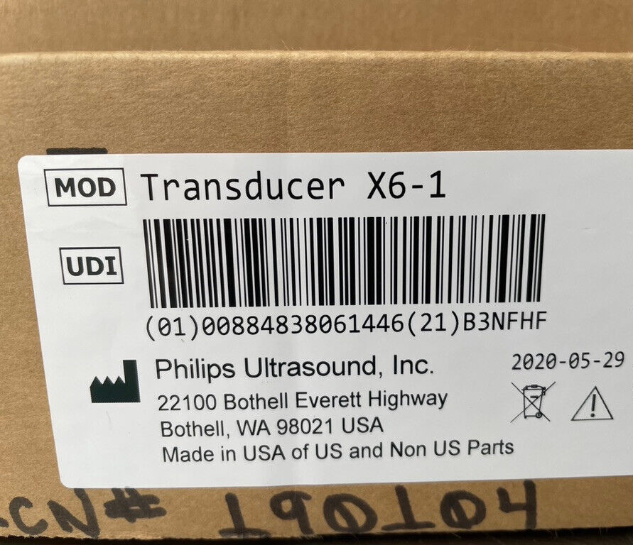 Philips X6-1 xMATRIX Array Ultrasound Transducer w/ PureWave 9212 elements 2020