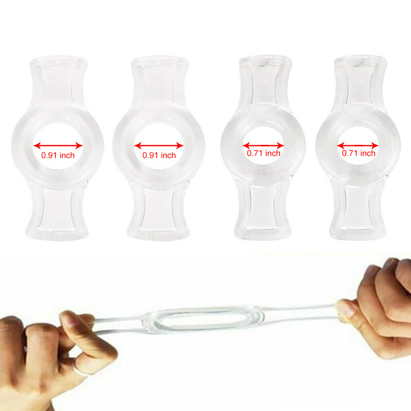 4pcs Penis Ring Set Male Enhancer Ejaculation Delay Cock Rings For Man Erection