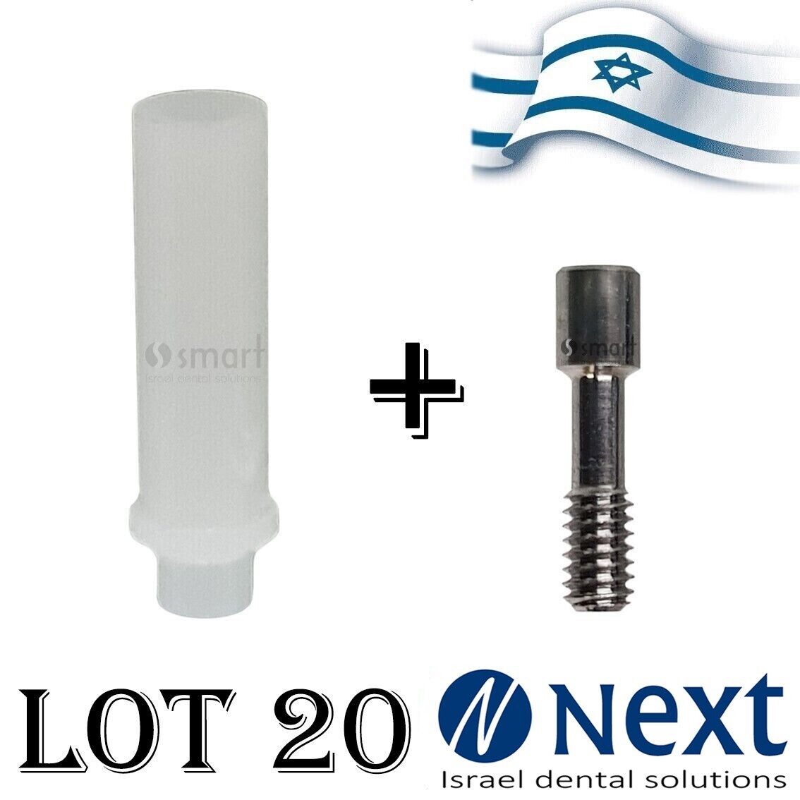 LotX20 Plastic Castable Abutment Without Hex screws included Internal hex 2.42