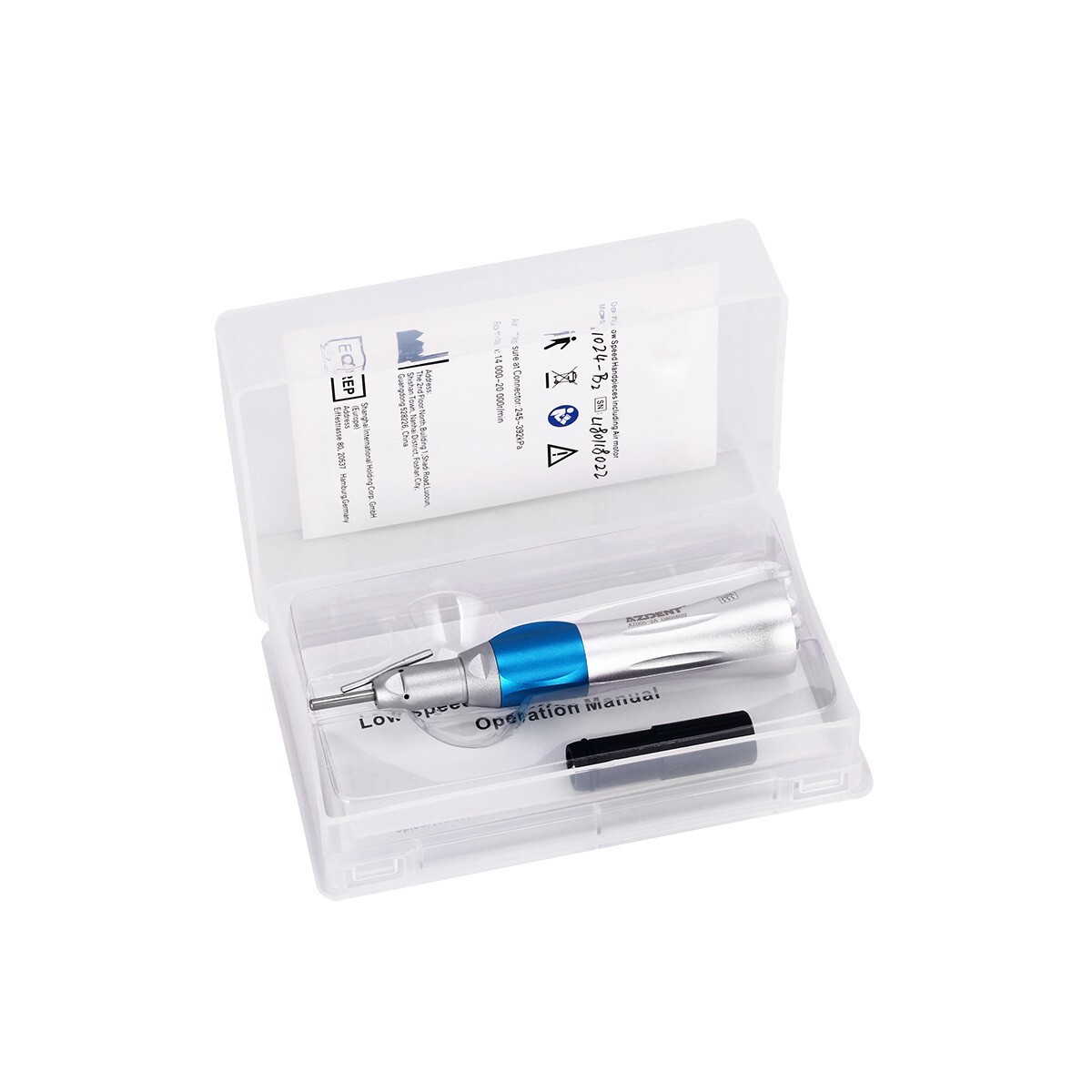 Dental 1:1 Surgical Straight Nosecone Handpiece With External Irrigation Pipe