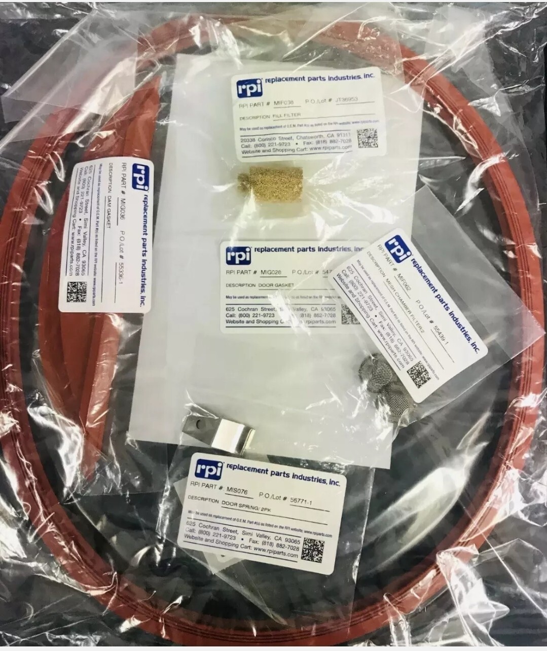 Sterilizer PM Kit Midmark – Ritter M11, M11D MIK080 Dam Gasket Door Gasket