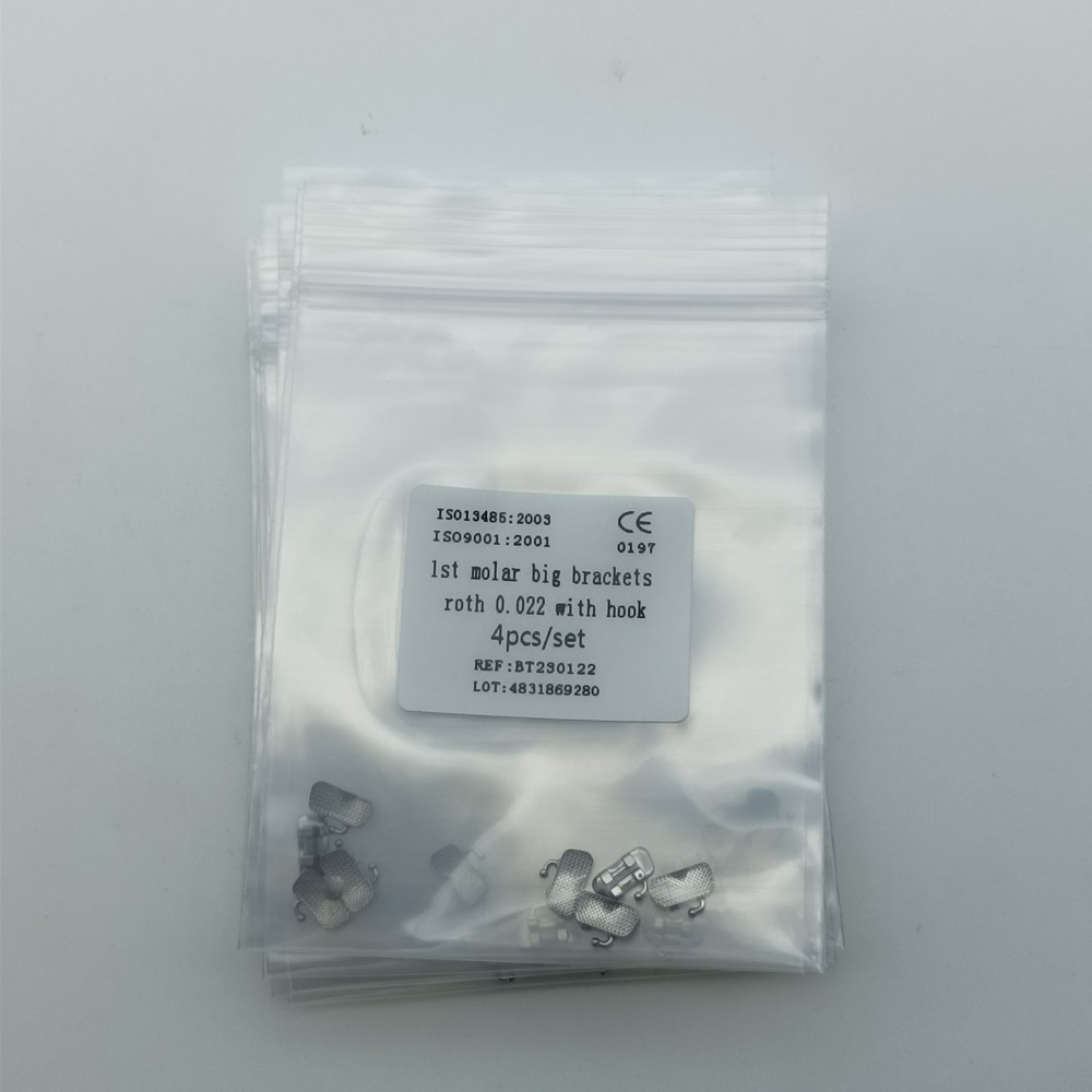 20Sets Dental 1st Molar Wide Big Brackets Orthodontic Roth MBT 022 Hooks/no Hook
