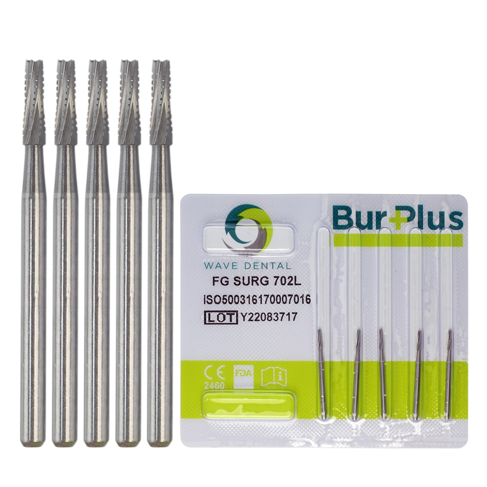 Wave Dental Long Surgical Burs FG SURG 702L 25mm Tungsten Carbide Midwest FGOS