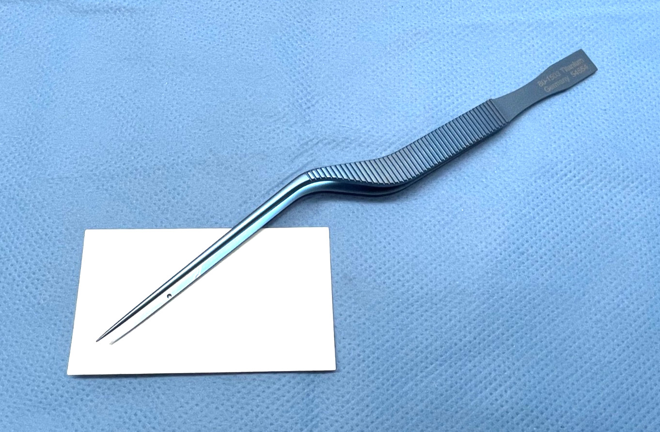 Symmetry 80-1503 Malis Bayonet Forceps, 8.75″, Straight, Titanium, Germany