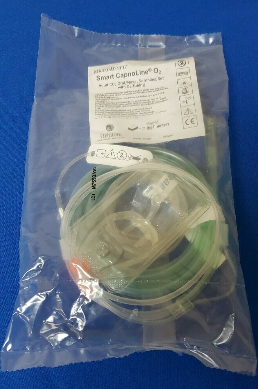 ORIDION Capnography Microstream Smart CapnoLine O2 Co2 Oral/Nasal Sampling Set