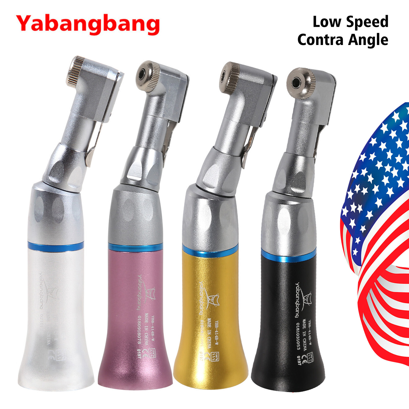 Dental Slow Low Speed Handpiece E-type Push Button/ Latch Contra-Angle NSK Style