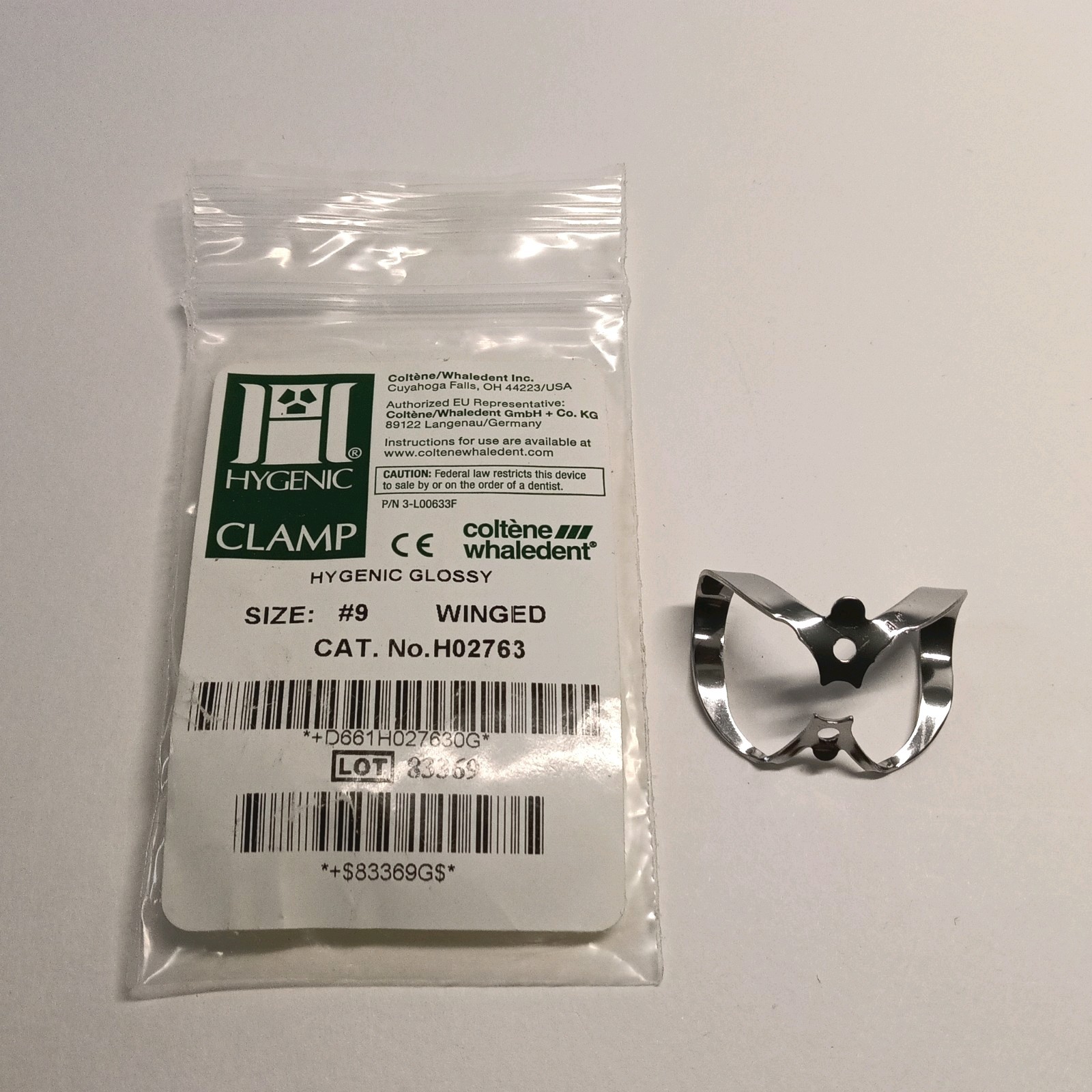 *4-Pack* Coltene Hygenic Clamp HYGENIC (Size 3,9,W3,B6) – unused