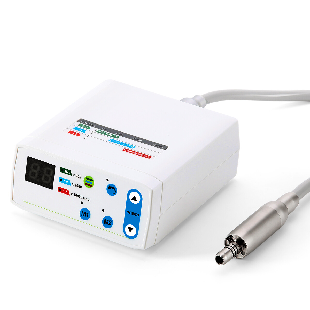 Dental Brushless Electric Micro Motor 4Hole/LED 1:1 1:5 Increasing Handpiece