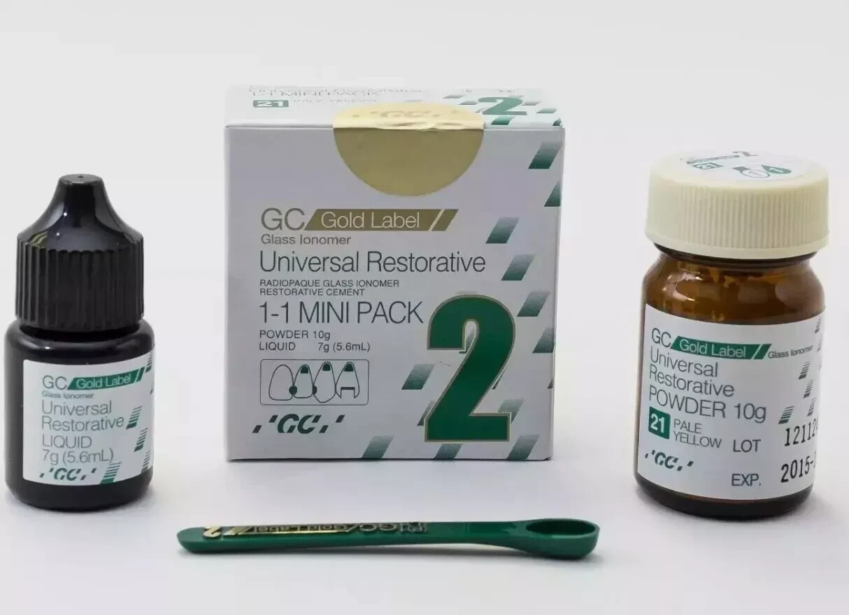 GC Gold Label 2 Universal Restorative Glass Ionomer Cement Mini pack Exp 10/2025