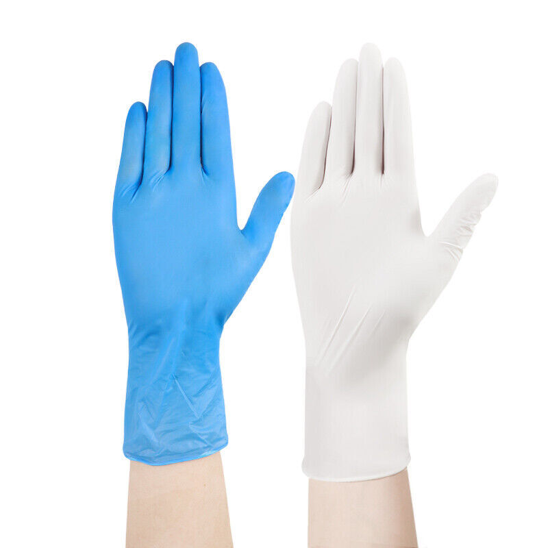 Gloves Disposable Waterproof Glove White Blue S M L XL for DIY Rubber/Nitrile