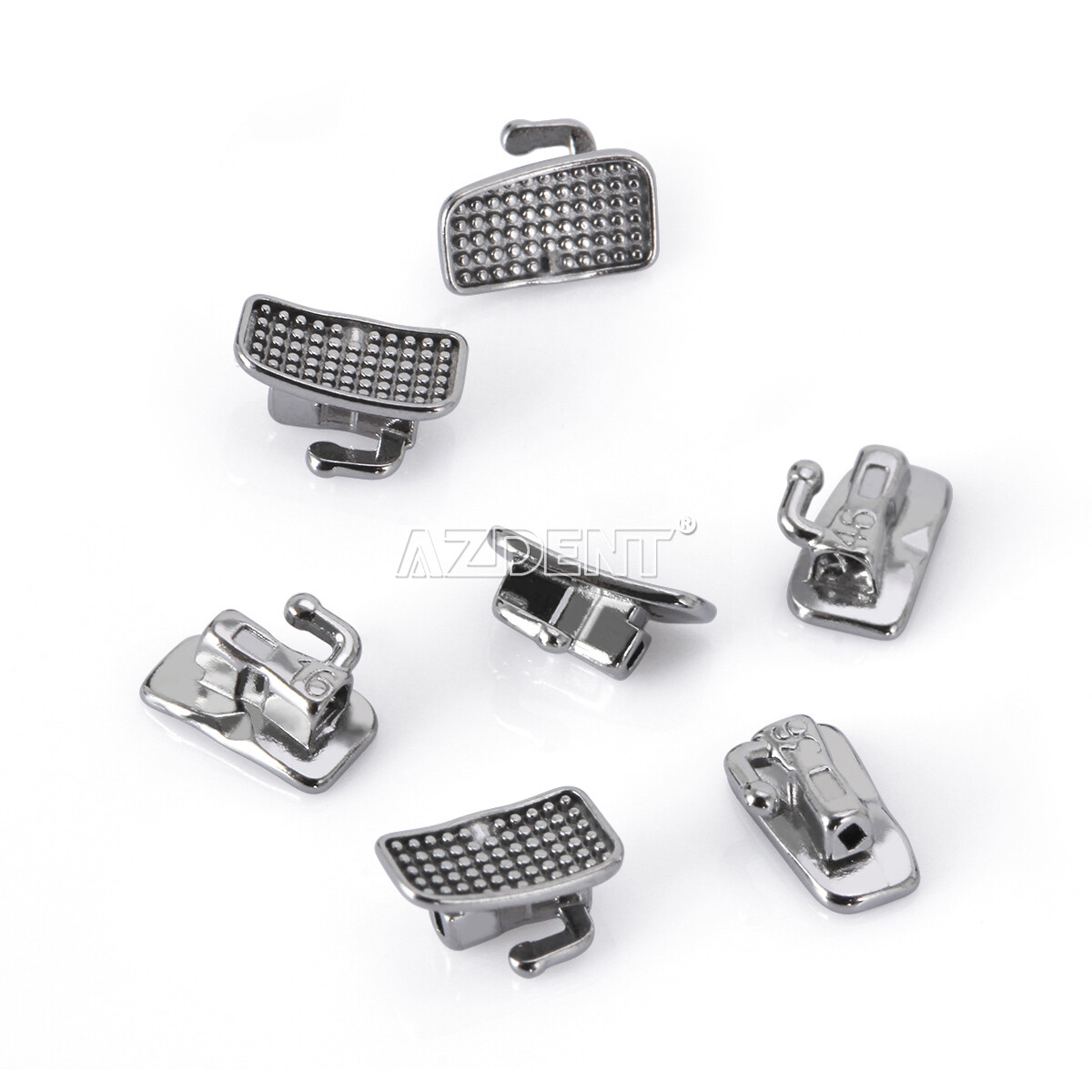 50Sets AZDENT Dental Orthodontic Buccal Tubes 1st Molar MBT.022 Bondable Tube