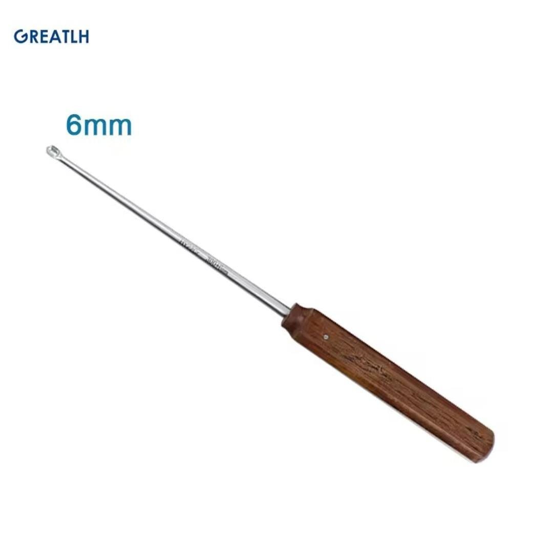 Halle Spinal Bone Curettes Set Oval Cup Orthopedic Surgical Instrument
