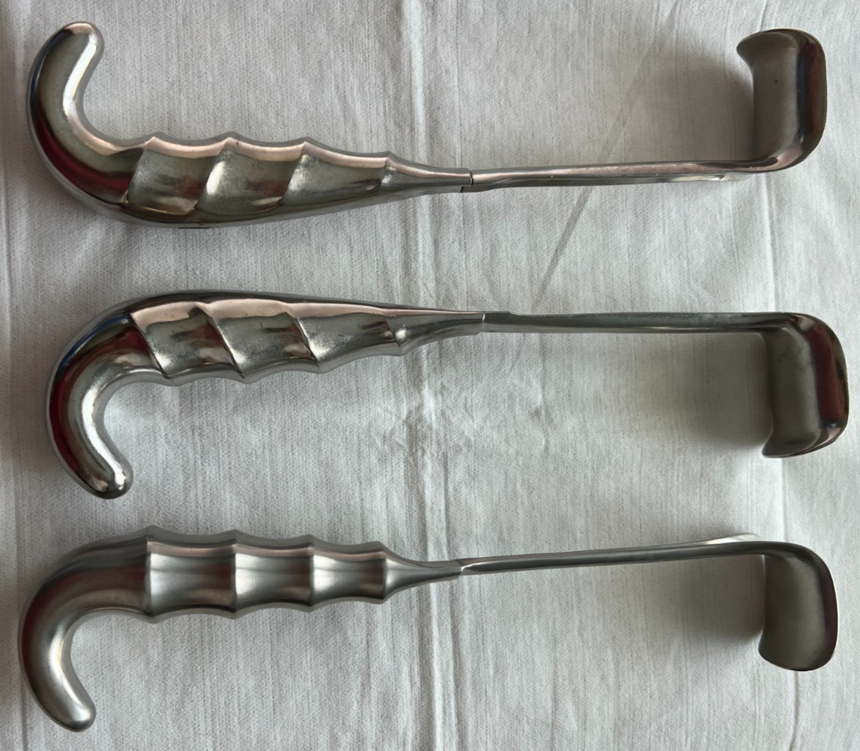 Sklar60-1676 Richardson Retractor 9½” Hollow Grip Handle Stainless Steel Set Of3