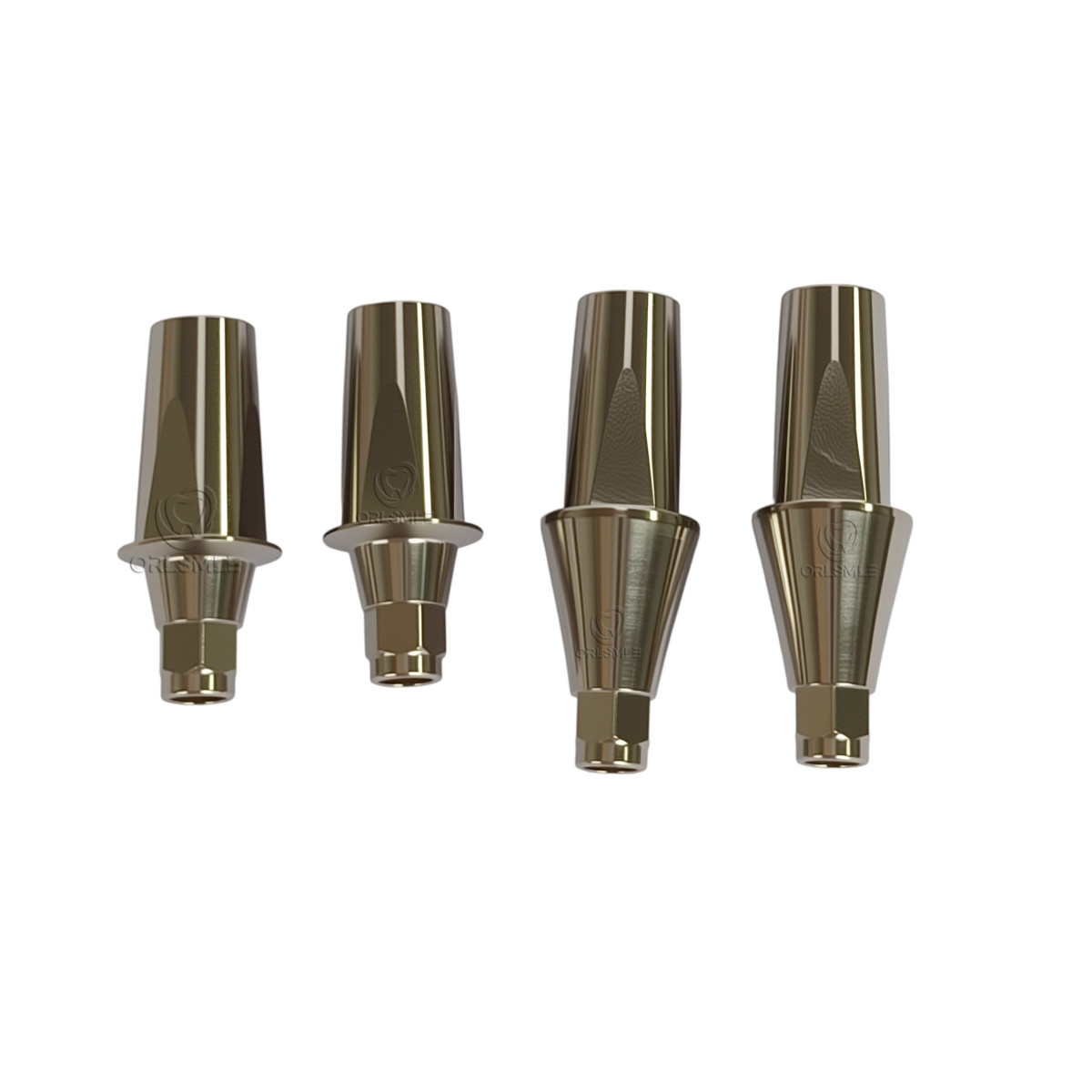 20 pcs Titanium straight abutment compatible with ICX platform D5.0 with screw