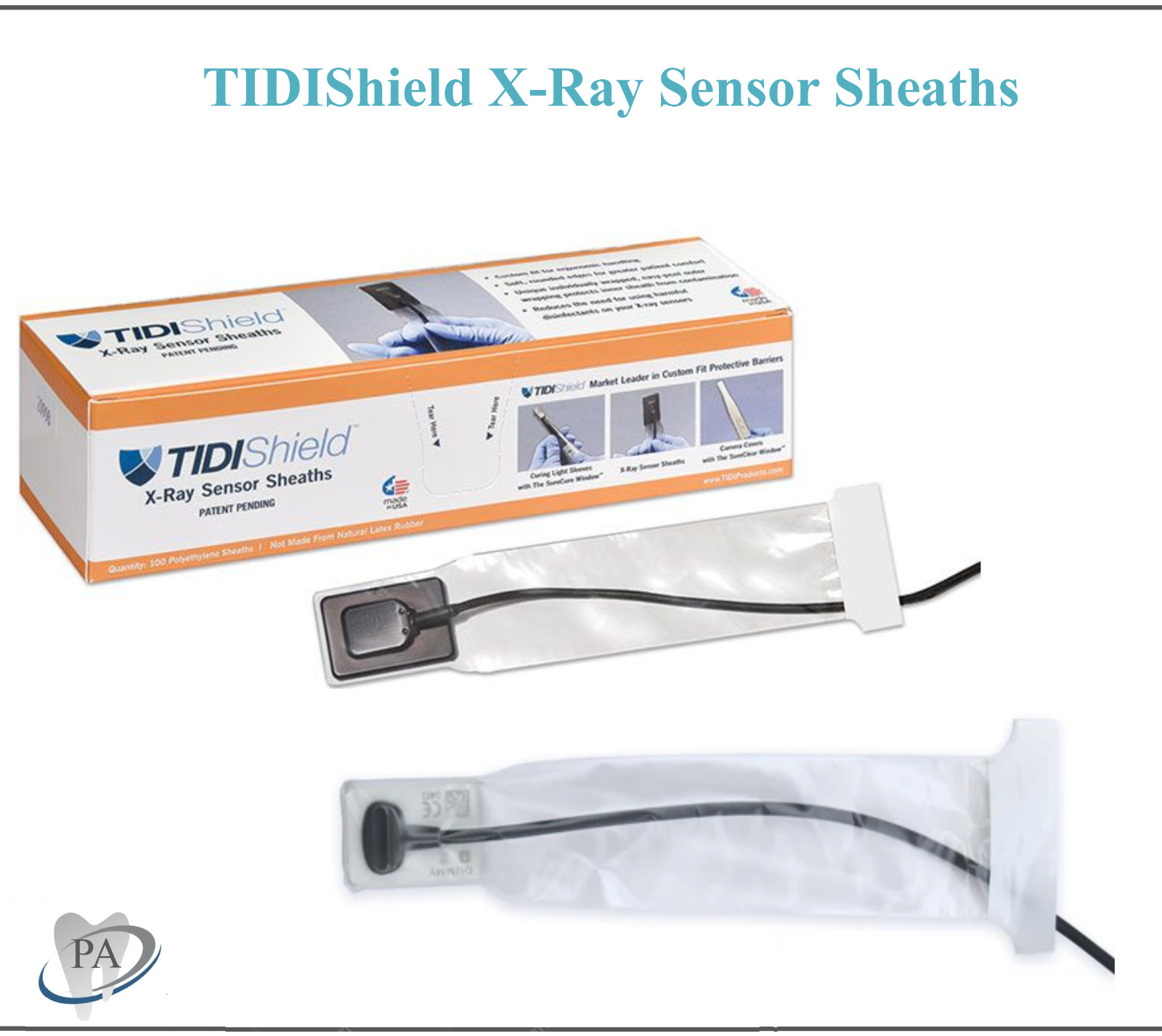 Dental TIDIShield X-Ray Sensor Sleeve Fits: Schick CDR Elite, Size 2, 100/bx