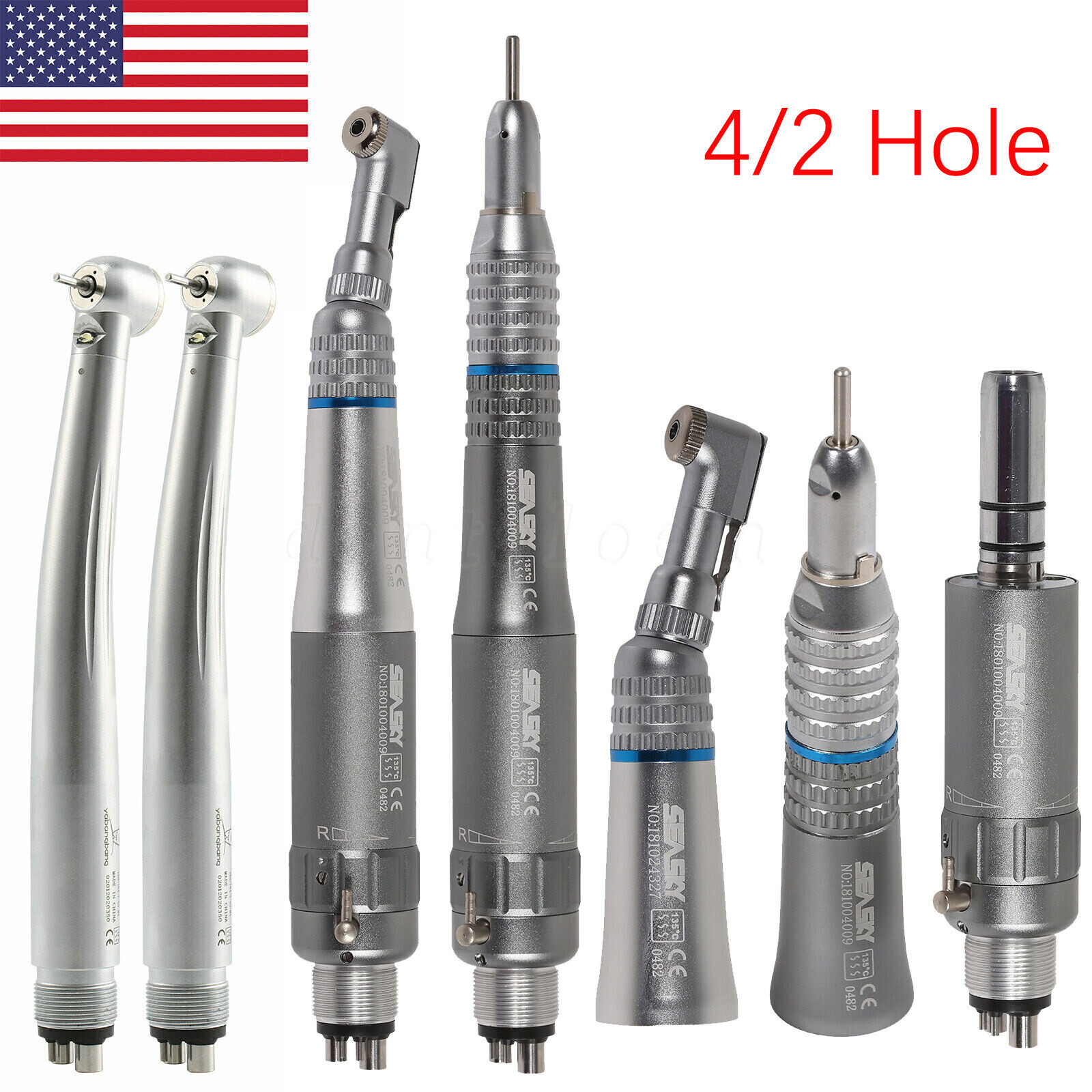 NSK Style Dental (LED) High Low Speed Handpiece 4/2 HOLE Alta Baja Pieza de Mano