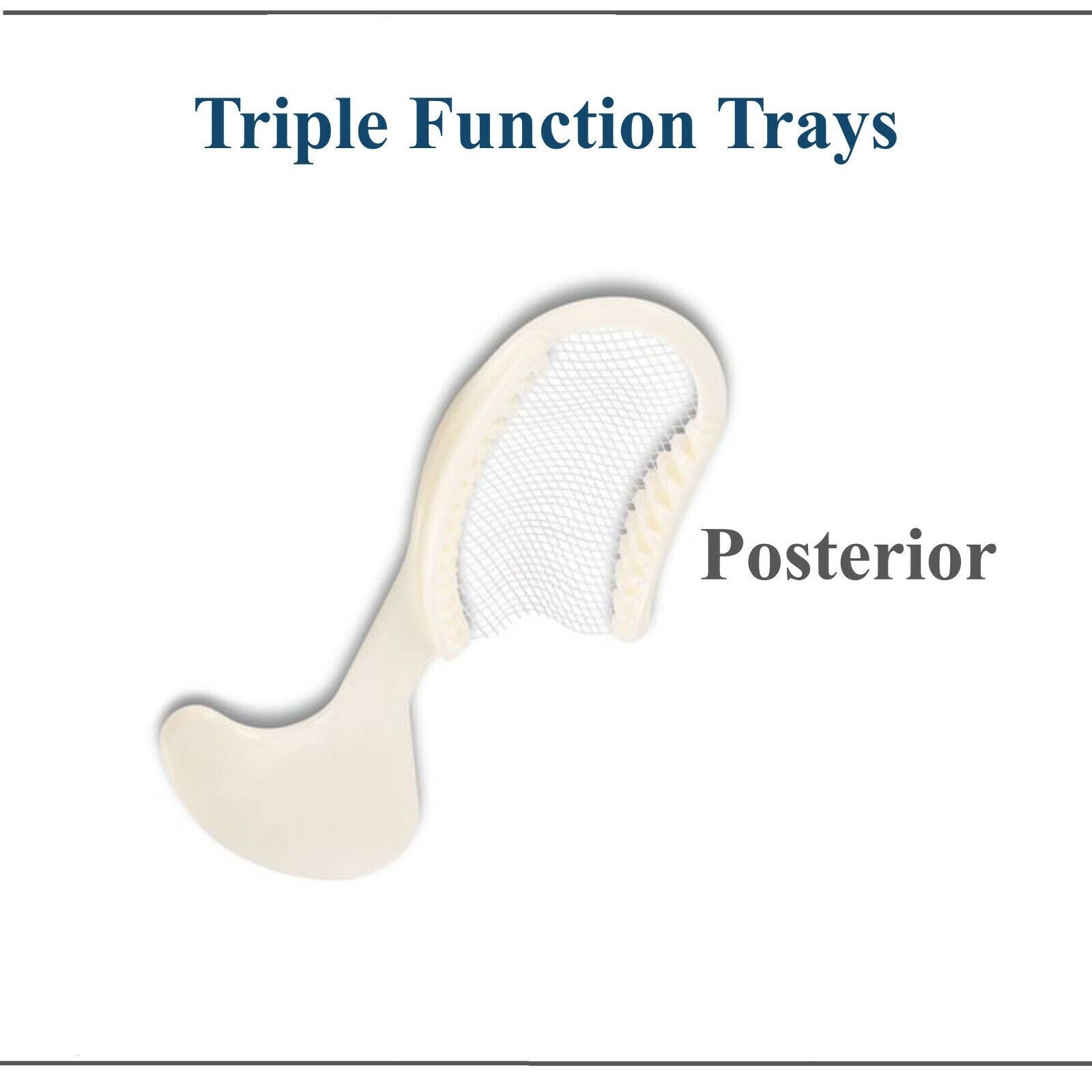 50X Dental Disposable Triple Tray Bite Registration Anterior Posterior Quadrant