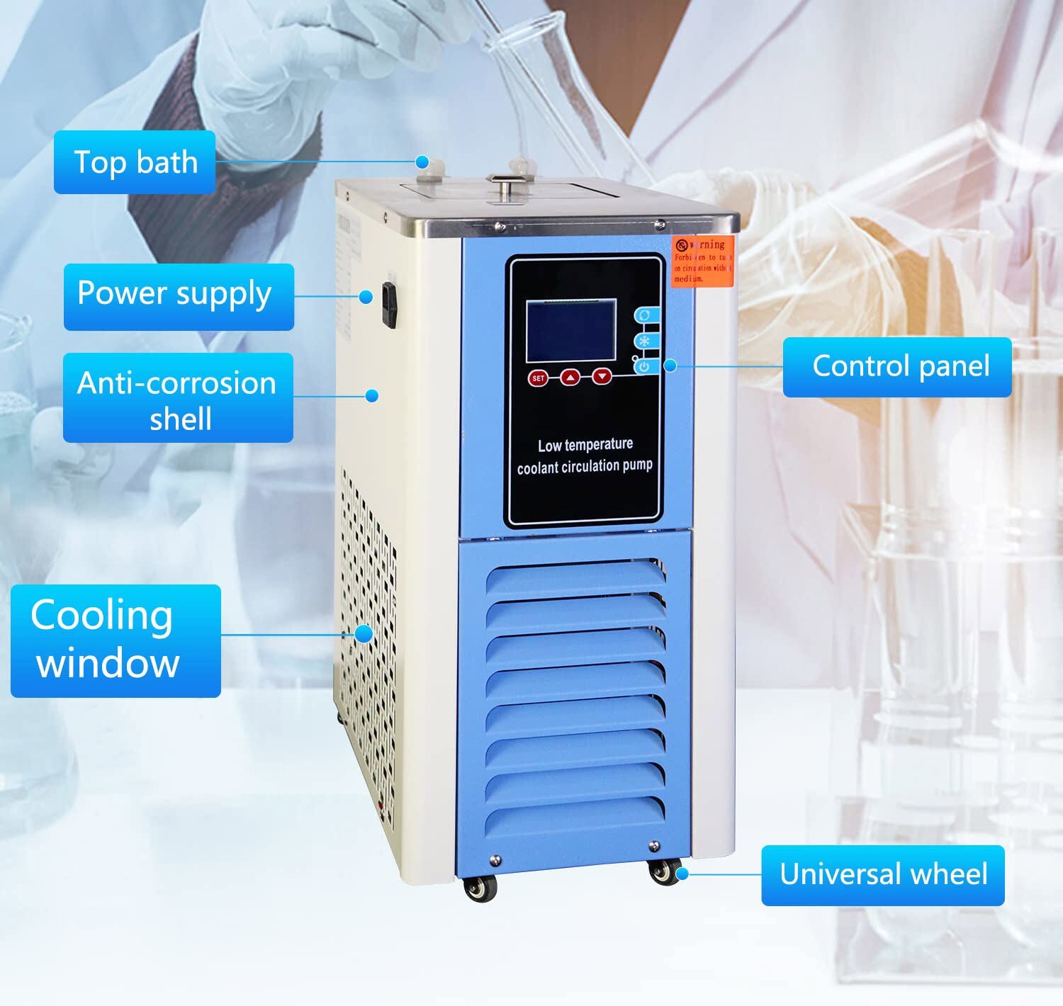 2L Rotary Evaporator Automatic Lifting Rotavap Turnkey System with Chiller Pump