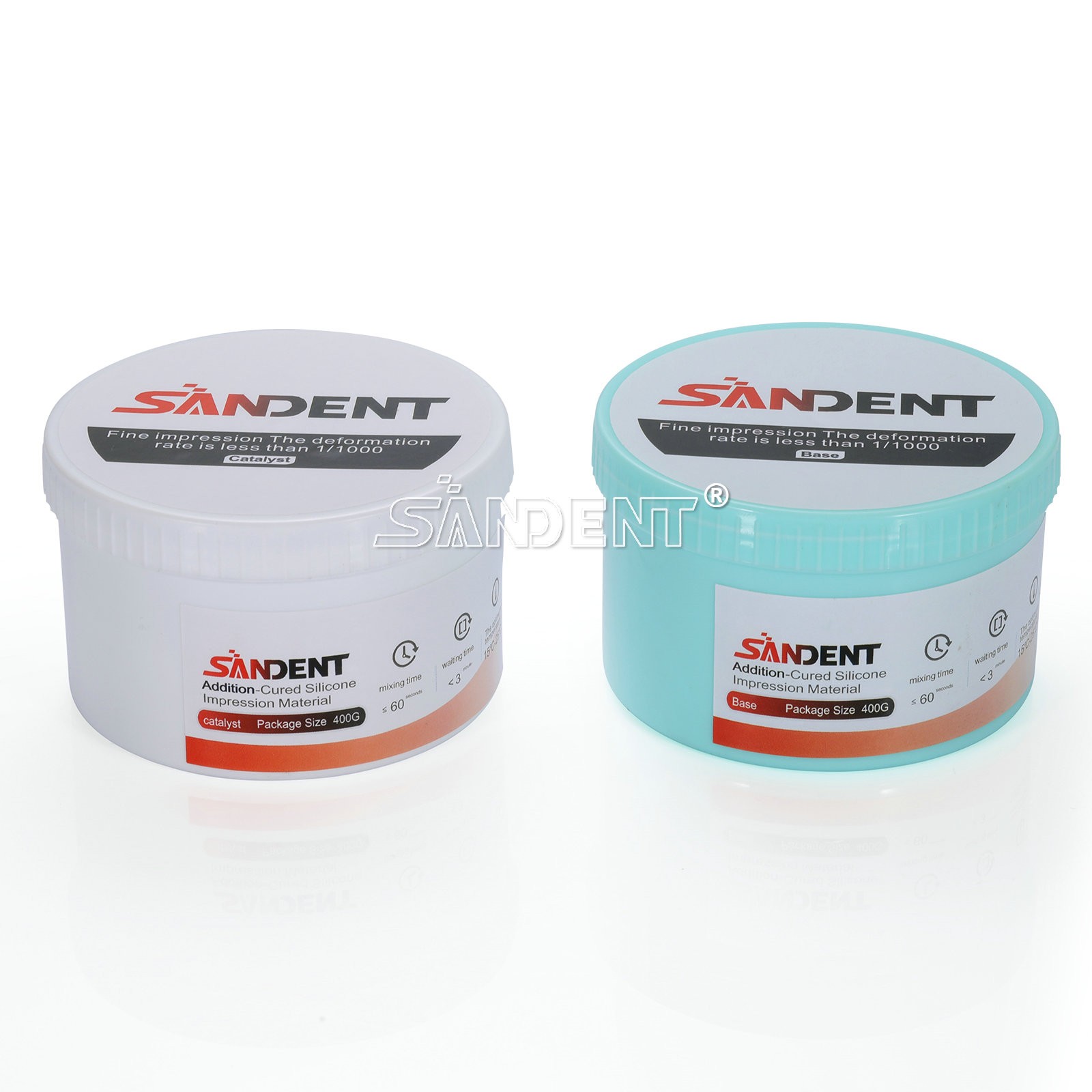 Dental Putty Normal/Fast Set PVS VPS Impression Material Base 2 x 400g dp