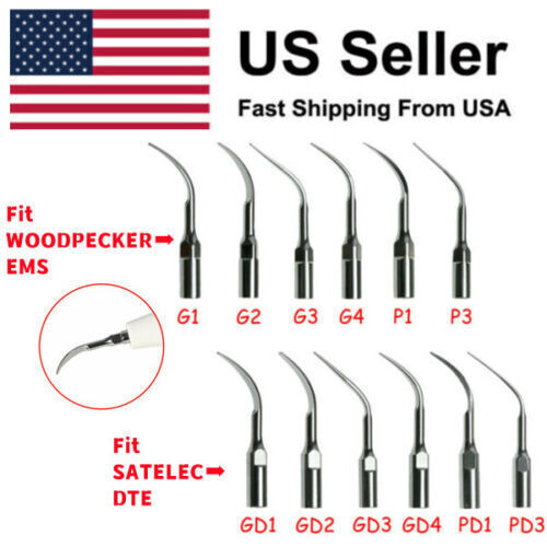Dental Ultrasonic Scaling Perio Tips for Woodpecker EMS DTE SATELEC Handpiece OR