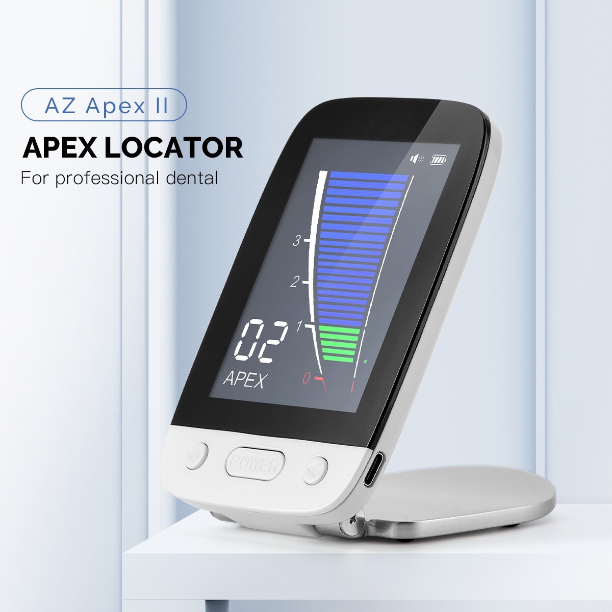 Dental Wireless LED Endo Motor with Mini Push-type 16:1 Handpiece / Apex Locator