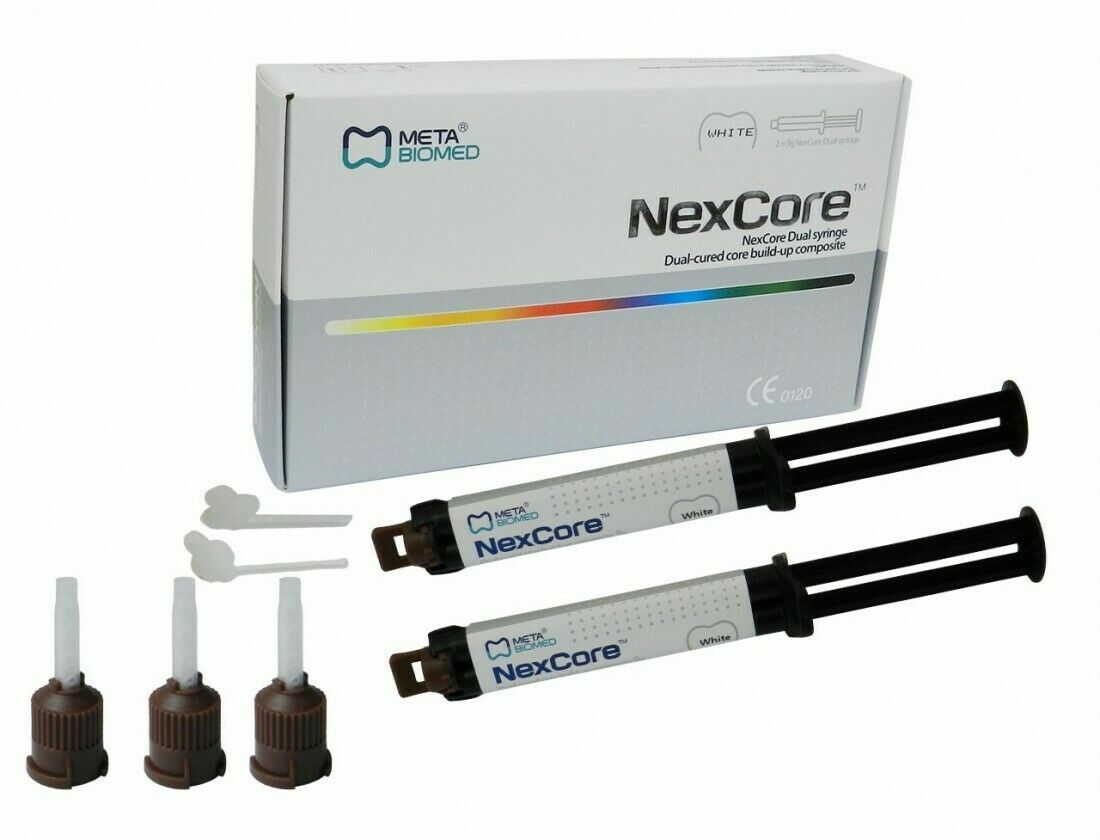 Meta Biomed Nexcore Dual Cured Build Up Composite Resin Cement Dual Syrin
