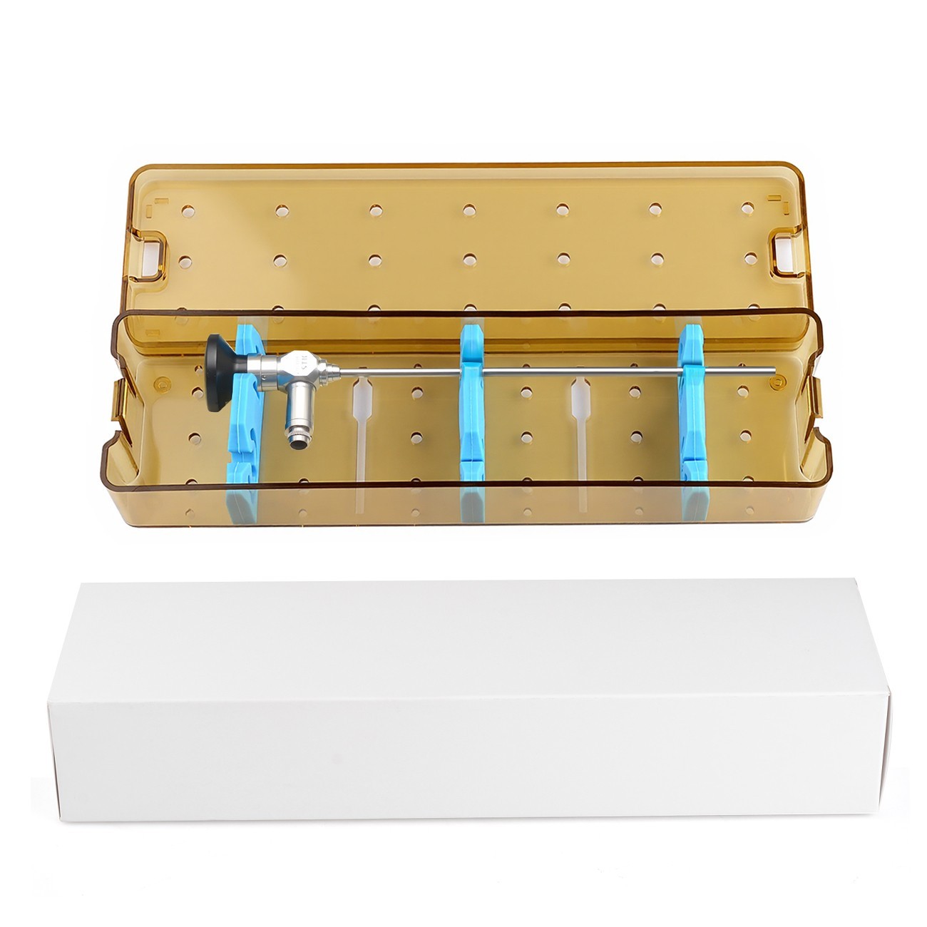 PPSU Rigid Endoscope Autoclave Case Sterilization Tray Disinfection Box S Size
