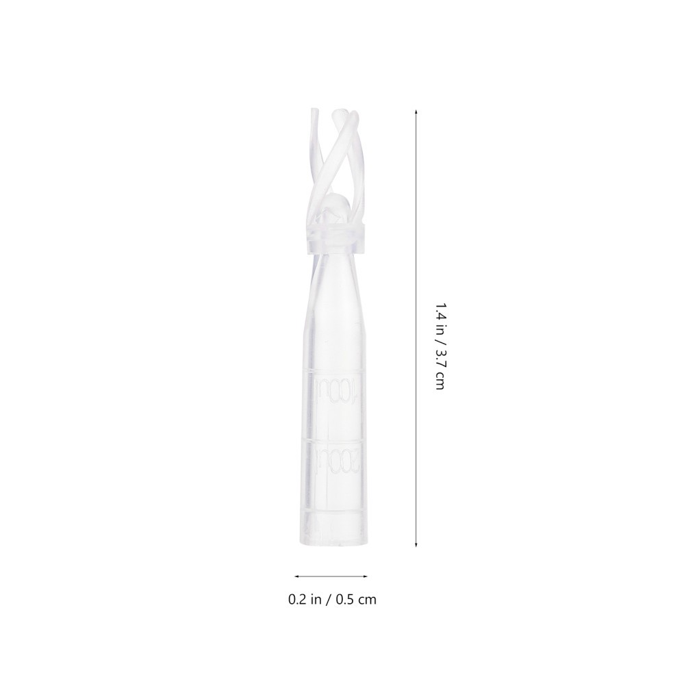 200 Pcs Test Tubes Hplc Vials Polyspring Insert Clear Labs Supplies