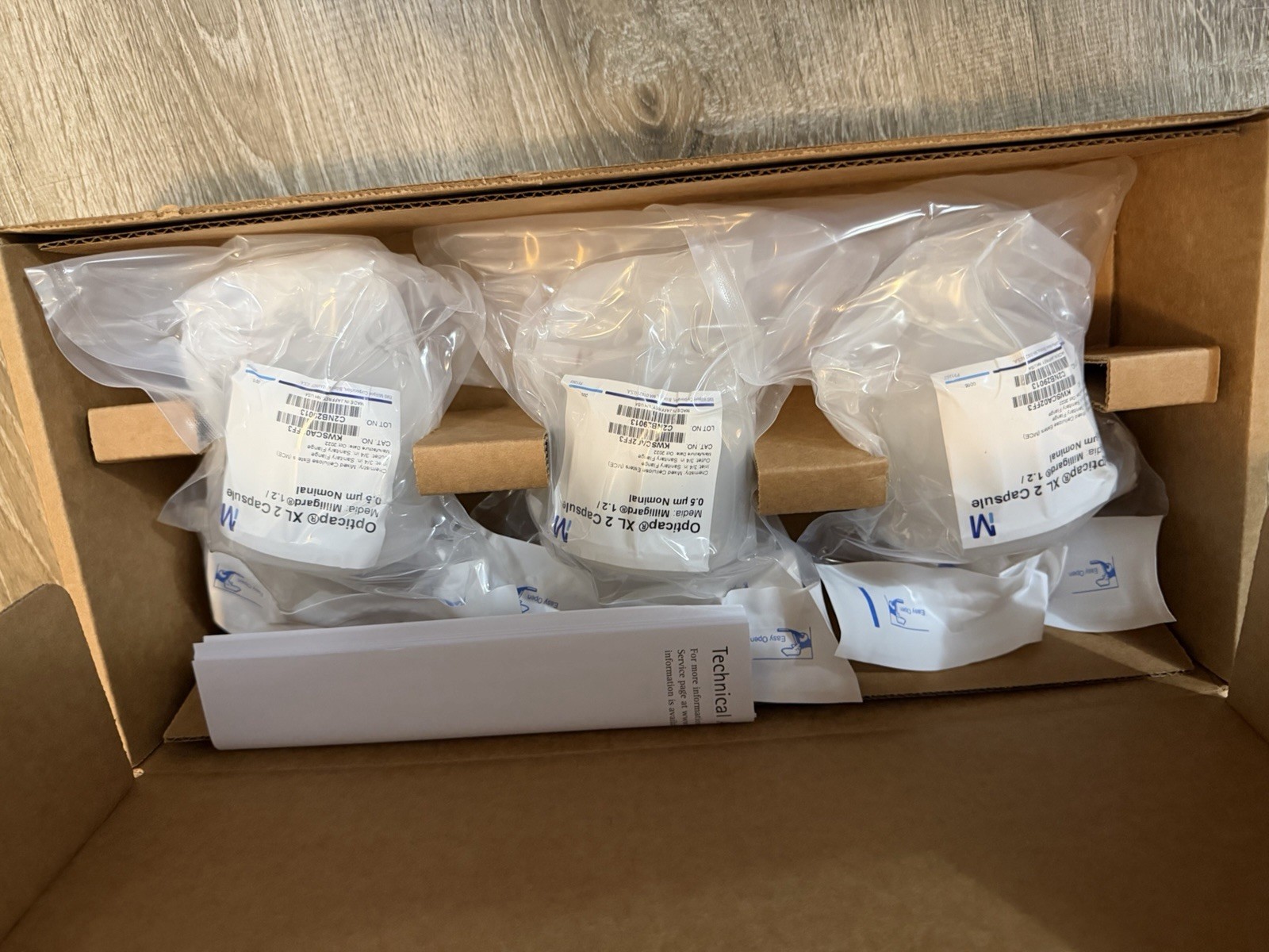 Millipore Opticap XL2 Capsule Miligard 1.2 / 0.5 Nominal Filter quantity 3!!