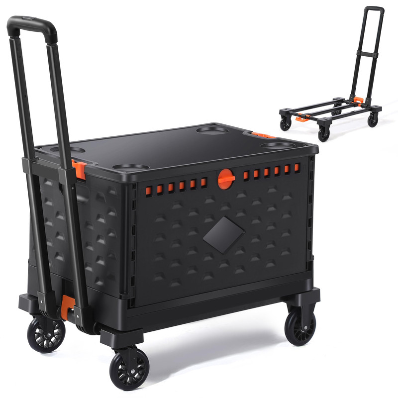 Kuktdud Collapsible Cratefolding Hand Truck Set -No Assembly Required-Teacher