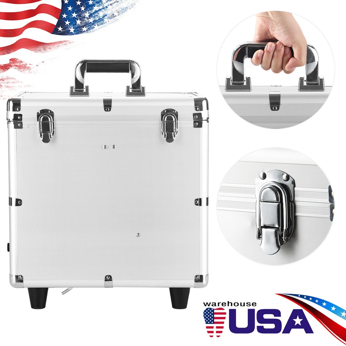 Dental Portable Mobile Delivery Unit Cart Suction System Air Compressor 4Holes