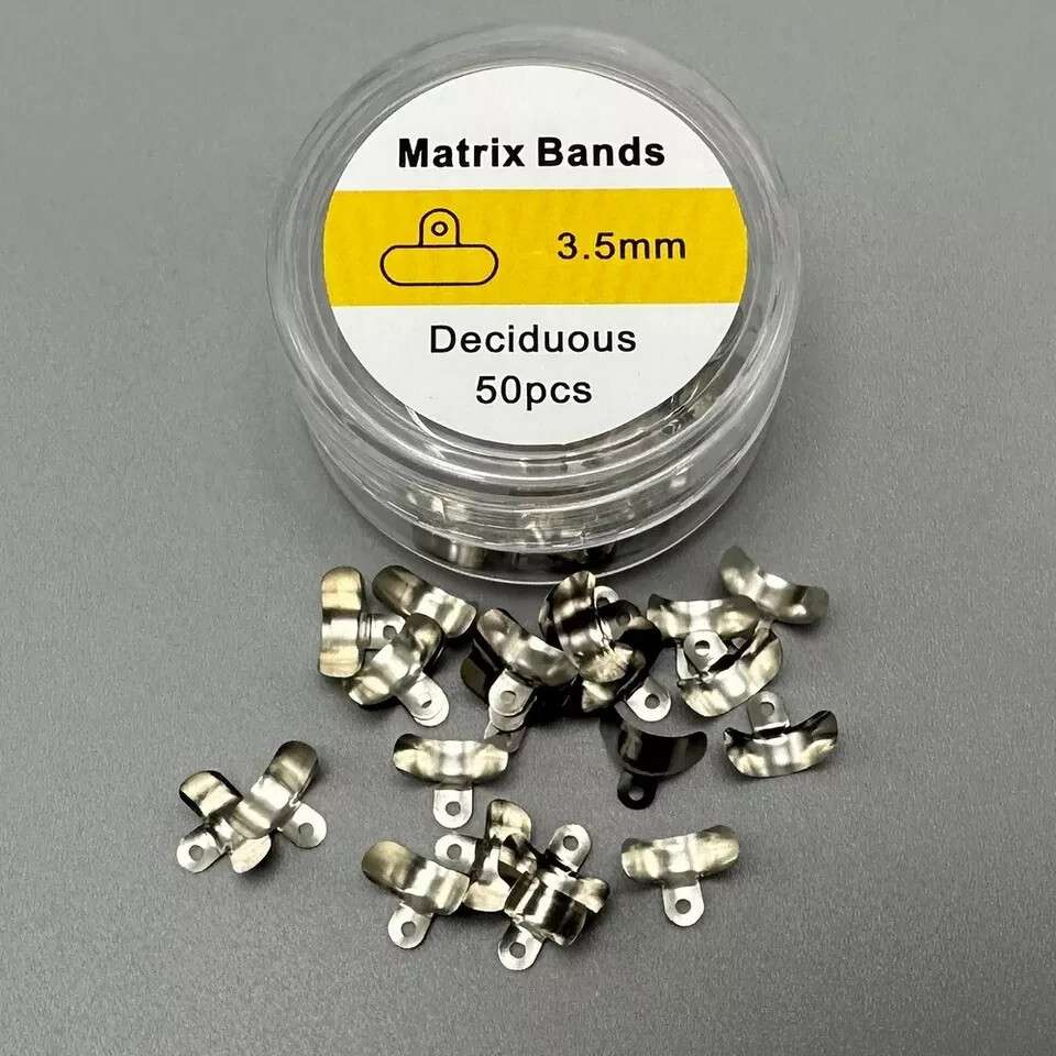 Dental Matrix Bands for Sectional Matrix System Matrices Clamp Clip Ring NITI