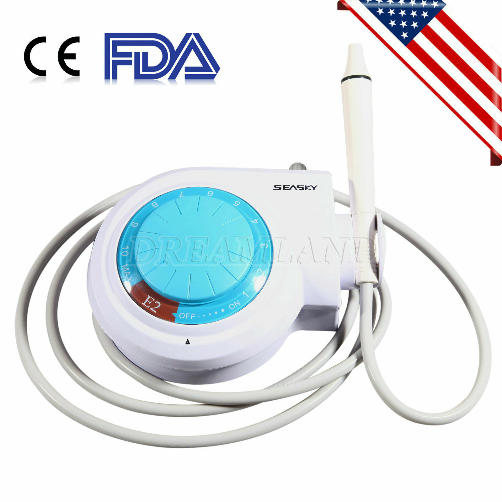 Dental Piezo Ultrasonic Scaler Supersnic Cleaner Handpiece for Cavitron EMS FDA