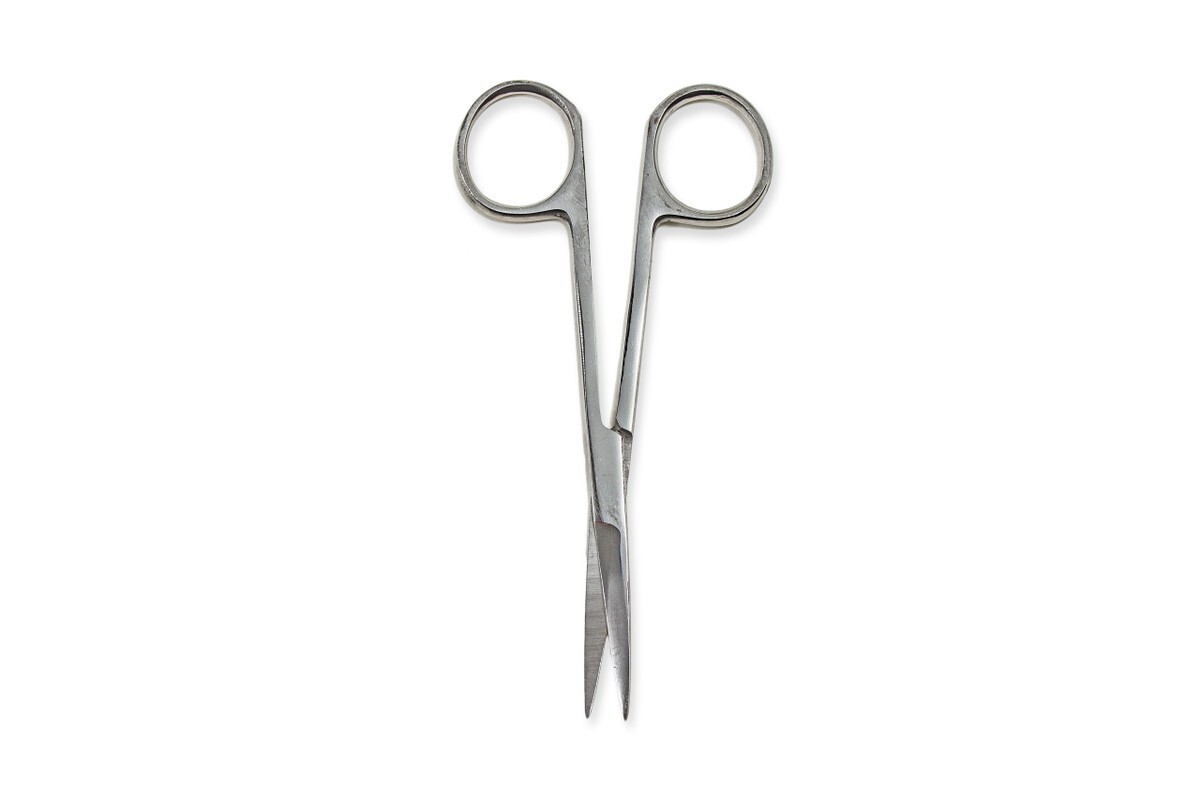 *1-Pack* Bioseal Iris Scissors Straight 4.5″ Stainless Steel Sterile KI031/50