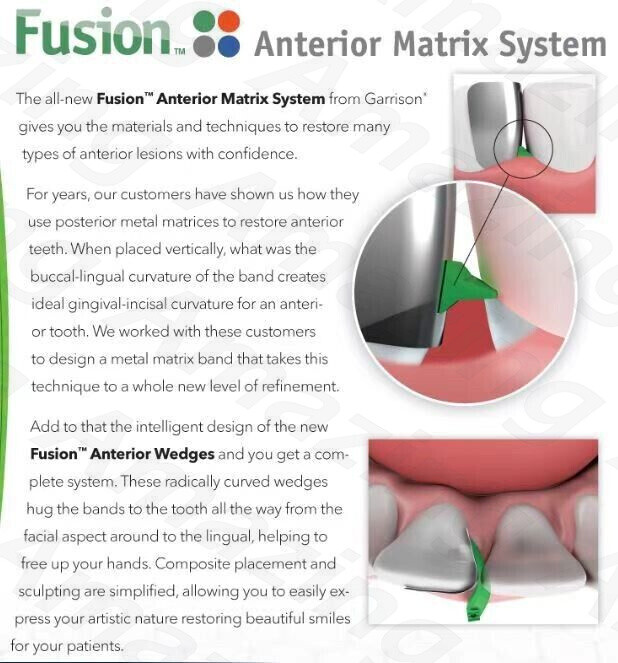 Dental Anterior Matrix System Wedge Sectional Cervical Teeth Gap Restoration Kit