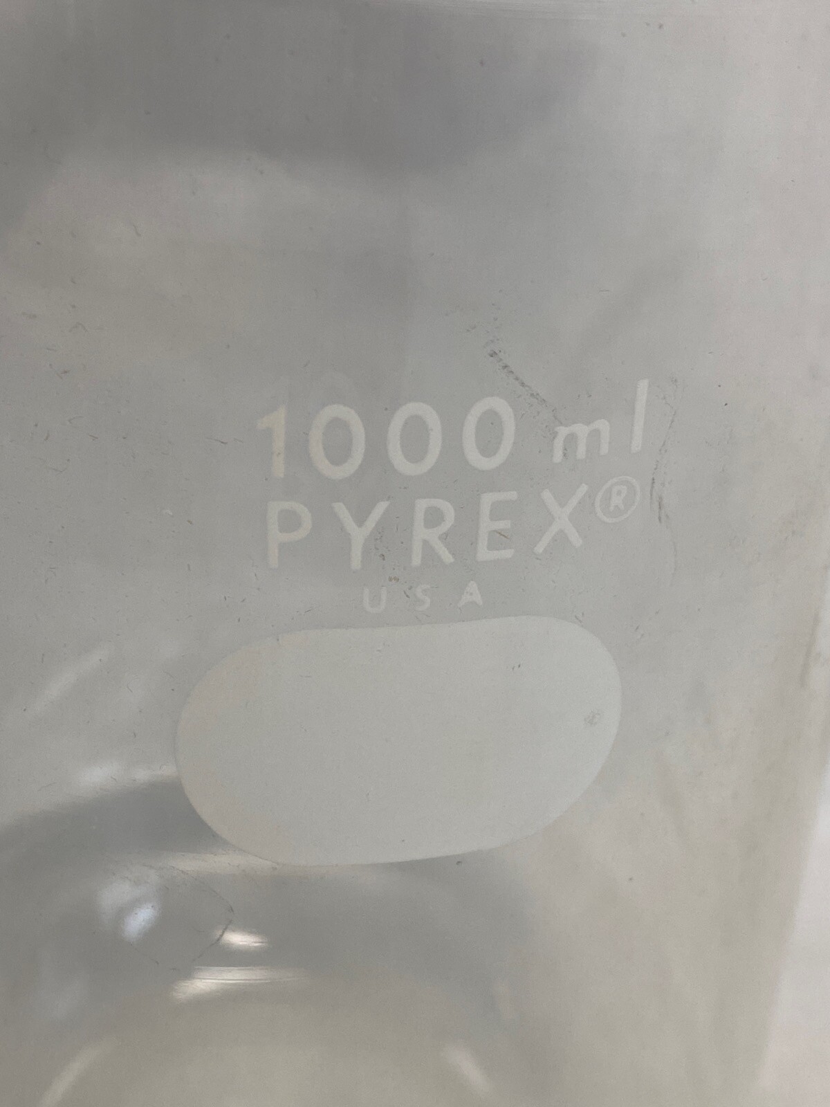 PYREX Glass 1000mL 1L Dissolution Testing Vessel 6-1/2” H x 4-1/4” W
