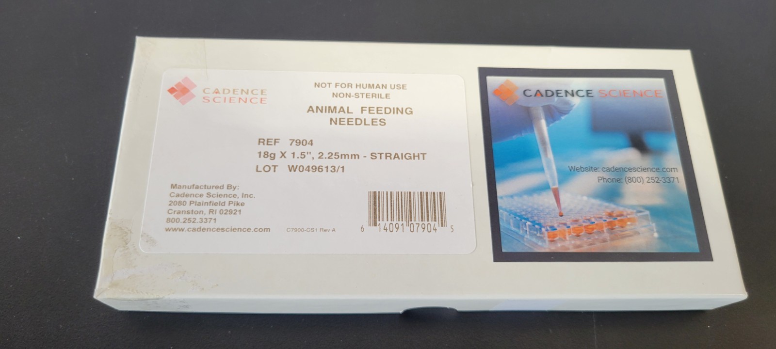 Cadence Science Stainless Steel 18g x 1.5 inch long Small Animal Feeding Needles