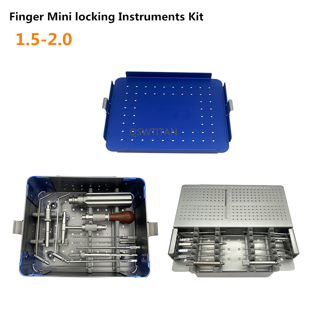 Finger Palm Bone Trauma Locking Plate Instrument 2.5mm 2.7mm Instrument Set