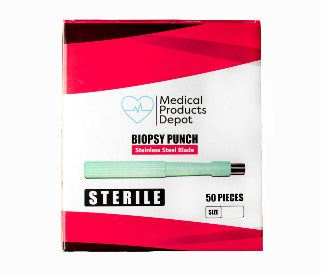 Sterile Disposable Medical Products Depot Biopsy Punches, 1.5 mm (Box of 50)