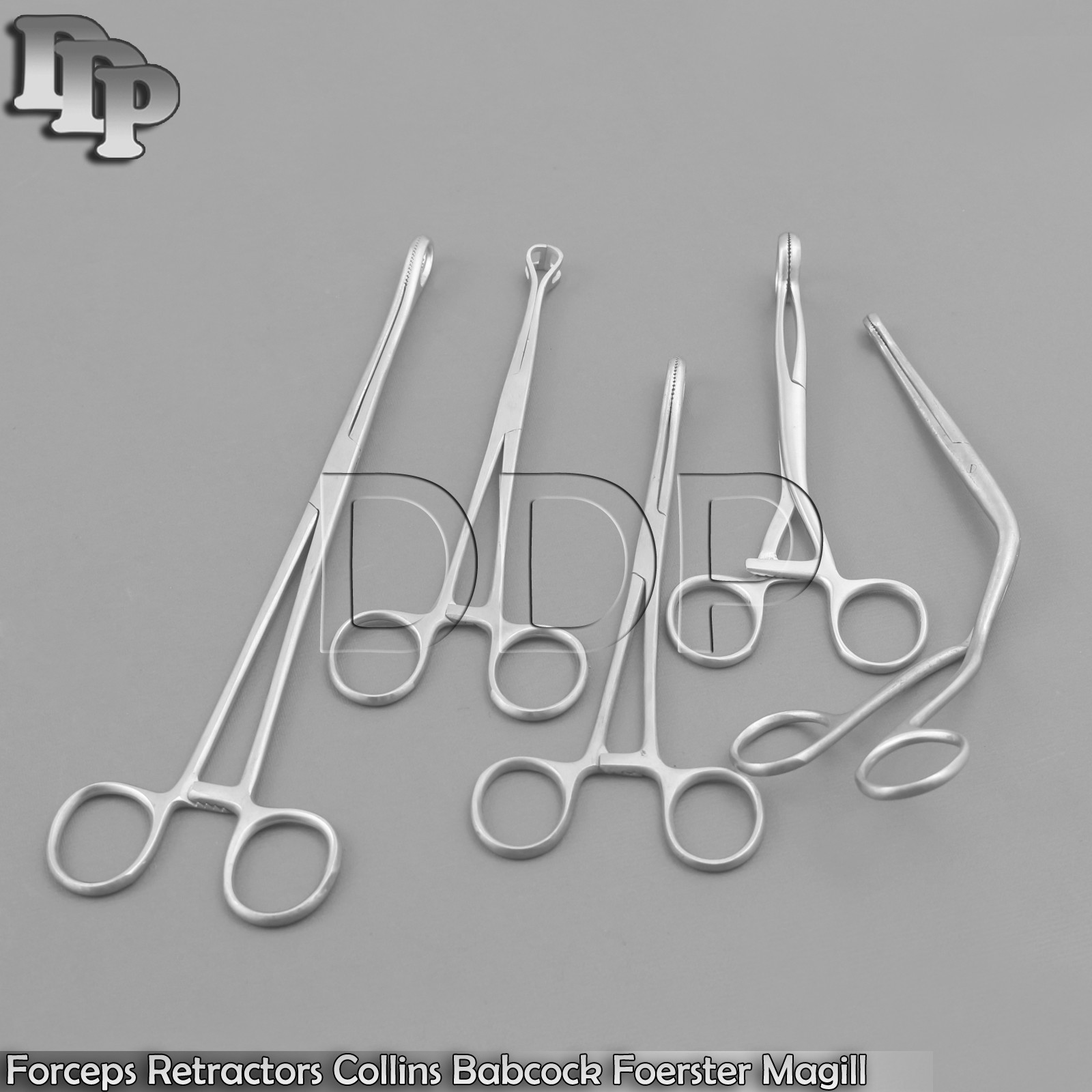 Forceps Retractors Collins Babcock Foerster Magill Instruments Set of 5 DS-1142