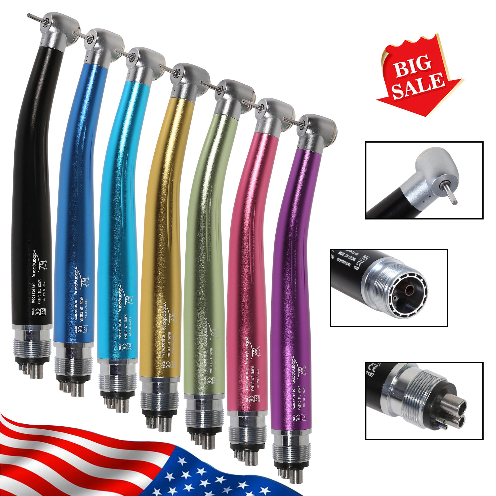 Dental High Speed Handpiece Turbine NSK PANA MAX Style Push Button 2/4 Hole po
