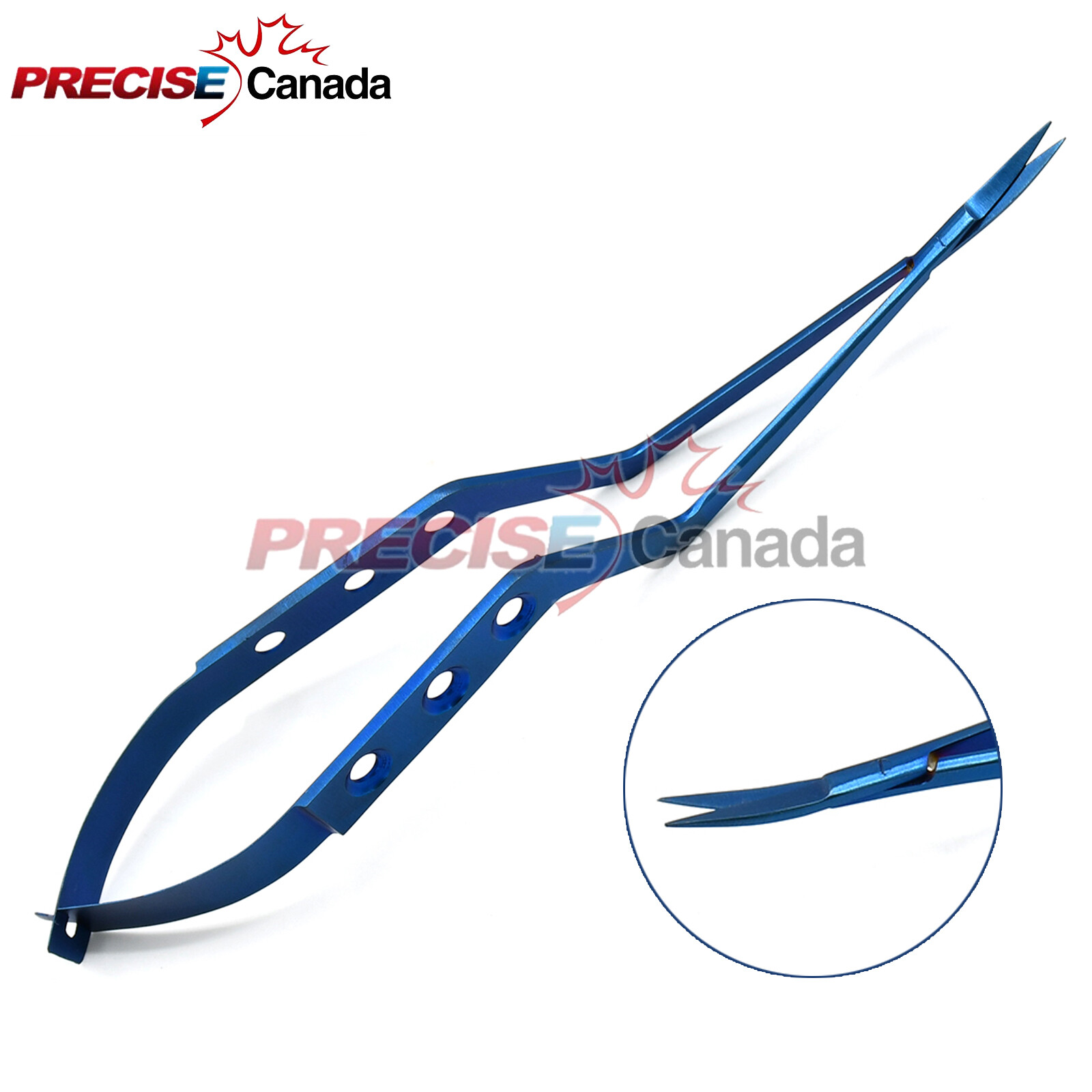 Yasargil Micro Scissors Titanium 7.5″ Curved Surgical Instruments T.T-136