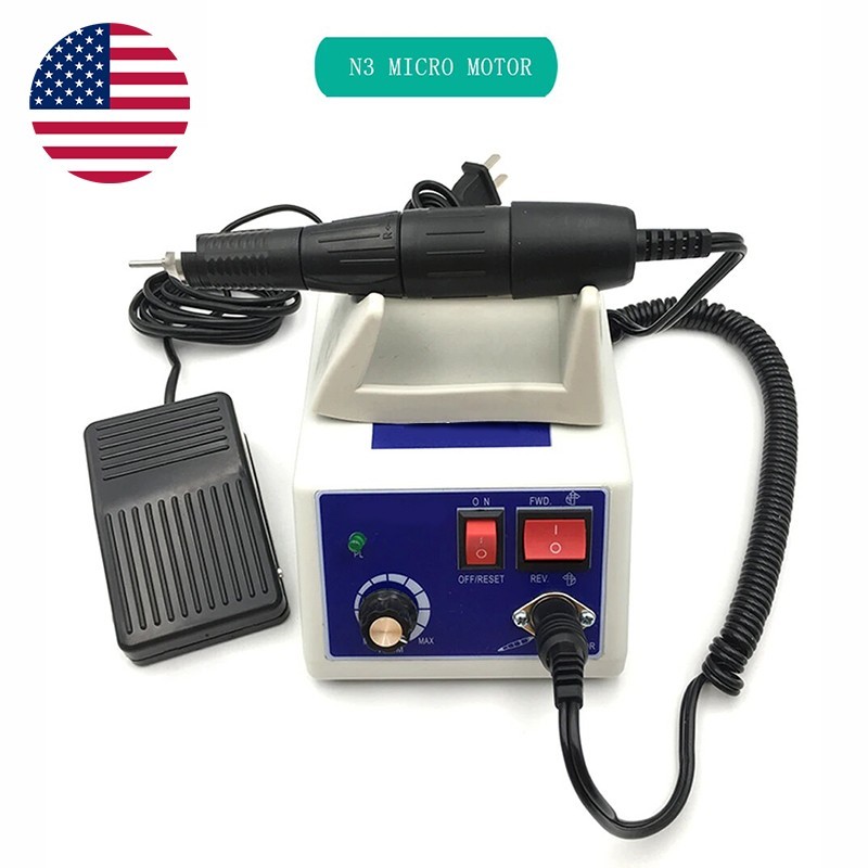 Dental Lab Electric Micromotor Polishing Unit + 35K rpm Motor Handpiece
